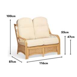 Desser Vale Rattan 2 Seater Sofa - thumbnail 6