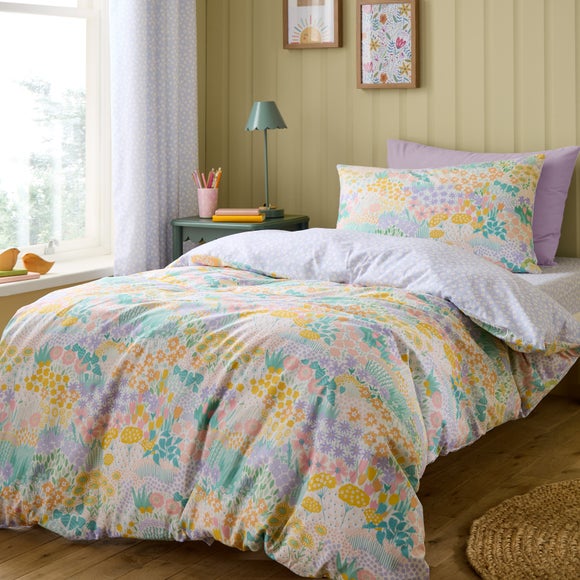 Meadows 100% Cotton Reversible Duvet Cover and Pillowcase Set - image 1