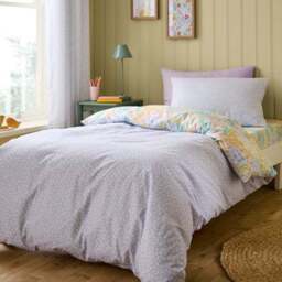 Meadows 100% Cotton Reversible Duvet Cover and Pillowcase Set - thumbnail 3