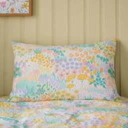 Meadows 100% Cotton Reversible Duvet Cover and Pillowcase Set - thumbnail 2