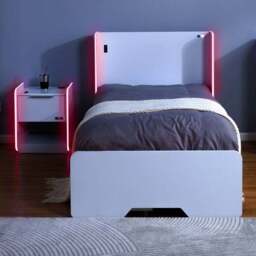 X Rocker Electra Gaming Bed Frame with Underbed Storage Drawers and LED Lights - thumbnail 3