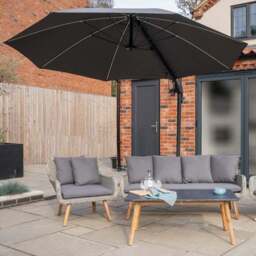 One Box 3m Round Parasol with Water Base - thumbnail 2