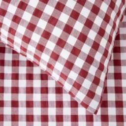 Portloe Woven Gingham 100% Cotton Duvet Cover & Pillowcase Set - thumbnail 4