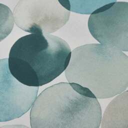 Watercolour Circles Teal Duvet Cover and Pillowcase Set - thumbnail 5