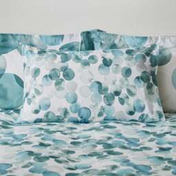 Watercolour Circles Teal Duvet Cover and Pillowcase Set - thumbnail 4