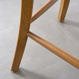 Betty Counter Height Bar Stool, Tiny Stripe Fabric - thumbnail 4