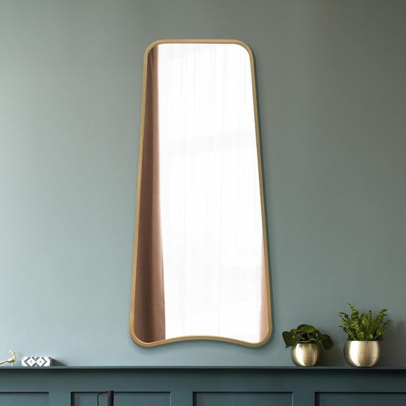 Coartans Abstract Curved Indoor Outdoor Full Length Wall Mirror - image 1