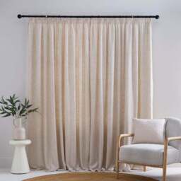 Linen Blend Pencil Pleat Curtains - thumbnail 4