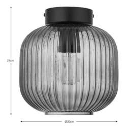 Riley Flush Outdoor Ceiling Light - thumbnail 6