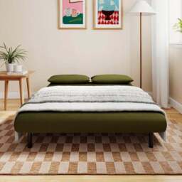 Phoebe Velvet Small Double 2 Seater Sofa Bed - thumbnail 2