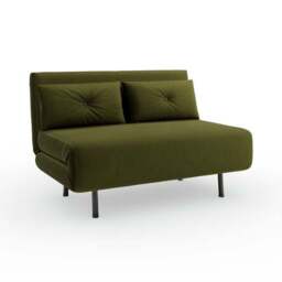 Phoebe Velvet Small Double 2 Seater Sofa Bed - thumbnail 6