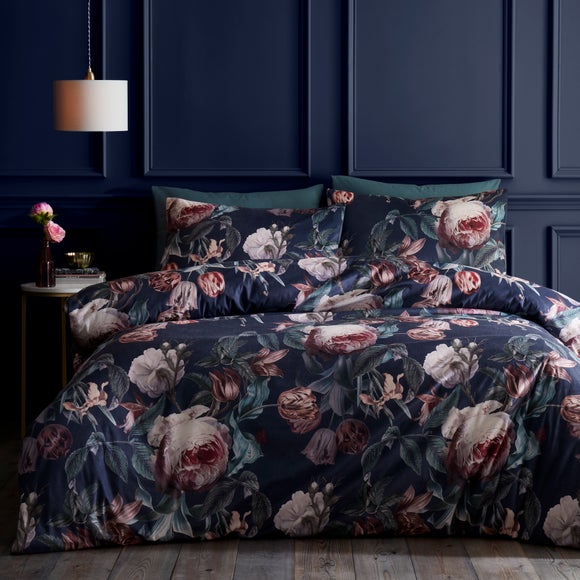 Beatrix Floral Velvet Duvet Cover & Pillowcase Set - image 1
