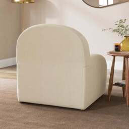 Monty Ribbed Chenille Accent Chair And Footstool - thumbnail 3