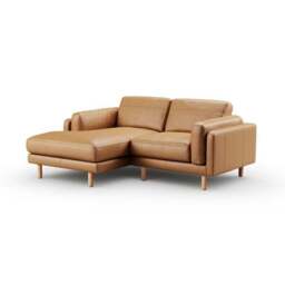 Newton Vintage Leather Corner Chaise Sofa - thumbnail 6