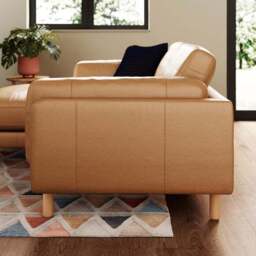 Newton Vintage Leather Corner Chaise Sofa - thumbnail 2