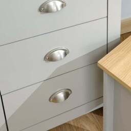 Lancaster 3 Drawer Dressing Table Set with Mirror - thumbnail 3