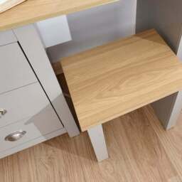 Lancaster 3 Drawer Dressing Table Set with Mirror - thumbnail 4