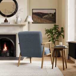 Alpine Speckled Boucle Spindle Chair - thumbnail 2