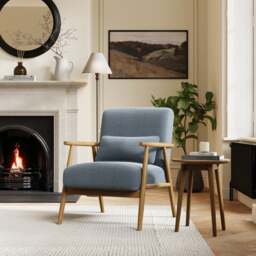 Alpine Speckled Boucle Spindle Chair - thumbnail 1