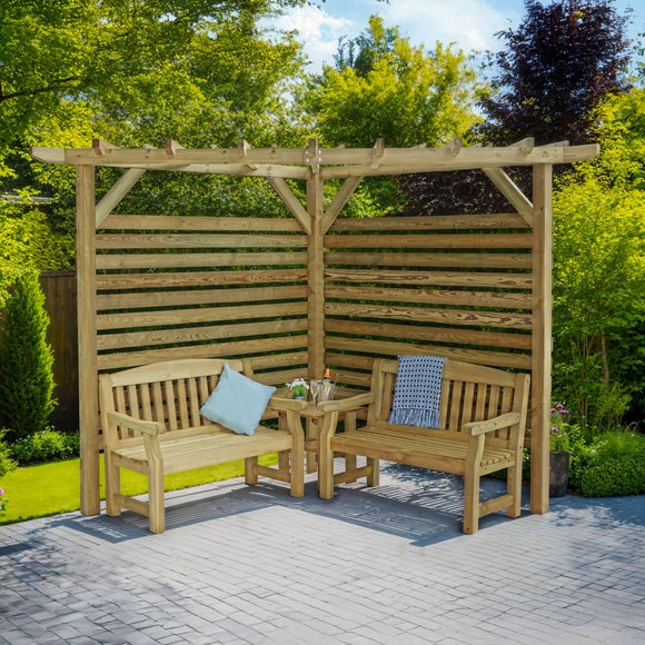Ludlow Corner Pergola with Back - image 1