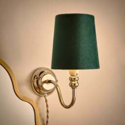 Clara Velvet Tapered Lamp Shade - thumbnail 2