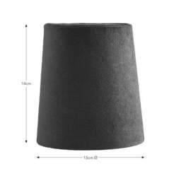 Clara Velvet Tapered Lamp Shade - thumbnail 4