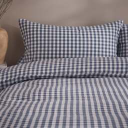 Portloe Gingham Woven 100% Cotton Standard Pillowcase Pair