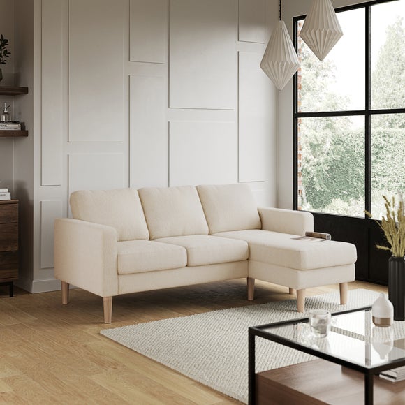 Jacob Sherpa Reversible Compact Corner Chaise Sofa - image 1