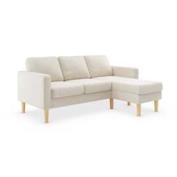 Jacob Sherpa Reversible Compact Corner Chaise Sofa - thumbnail 2