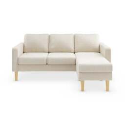 Jacob Sherpa Reversible Compact Corner Chaise Sofa - thumbnail 3