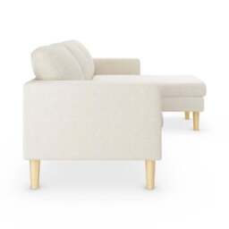 Jacob Sherpa Reversible Compact Corner Chaise Sofa - thumbnail 4
