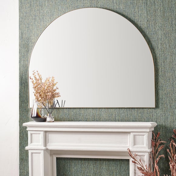Wide Arched Overmantel Wall Mirror - image 1