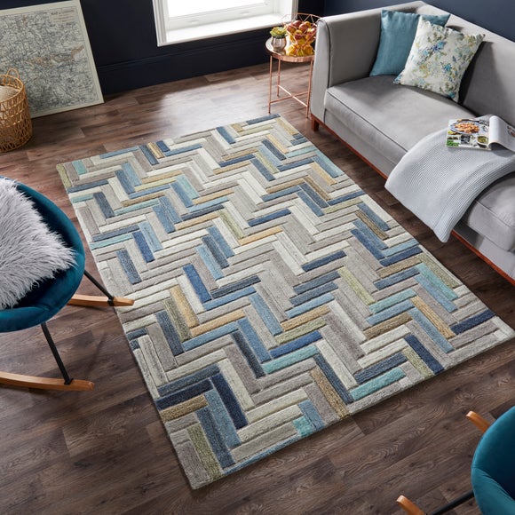 Russo Wool Geometric Modern Rug - image 1