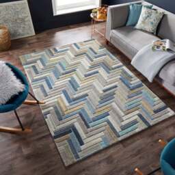 Russo Wool Geometric Modern Rug - thumbnail 1