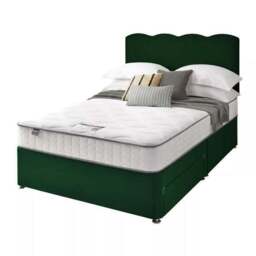 Silentnight Divan Bed With Wave Velvet Headboard and 800 Pocket Sprung Mattress - thumbnail 6