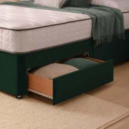 Silentnight Divan Bed With Wave Velvet Headboard and 800 Pocket Sprung Mattress - thumbnail 5