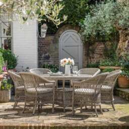 Corte 6 Seater Round Dining Set