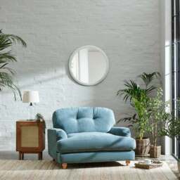 Martha Vintage Soft Chenille Snuggle Chair - thumbnail 3