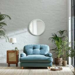 Martha Vintage Soft Chenille Snuggle Chair - thumbnail 2