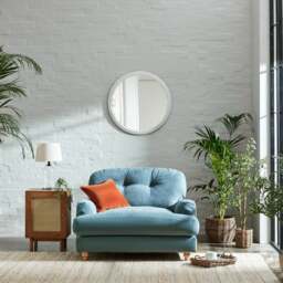 Martha Vintage Soft Chenille Snuggle Chair - thumbnail 1