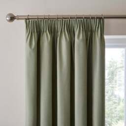 Rotterdam Herringbone Blackout Pencil Pleat Curtains - thumbnail 1