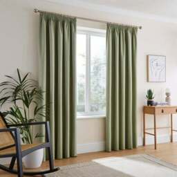 Rotterdam Herringbone Blackout Pencil Pleat Curtains - thumbnail 2