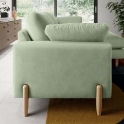 Apollo Vintage Velvet Corner Chaise Sofa - thumbnail 2