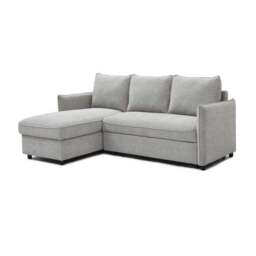 Lucie Grey Boucle Corner Sofa Bed - thumbnail 6