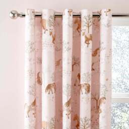 Pony Meadows Blackout Eyelet Curtains - thumbnail 2