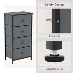 Maye 4 Drawer Fabric Chest - thumbnail 6