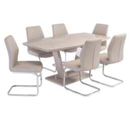 Venice 6 Seater Dining Table, Glass - thumbnail 3
