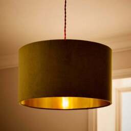 Nesa Velvet Drum Lamp Shade - thumbnail 2