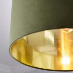Nesa Velvet Drum Lamp Shade - thumbnail 4