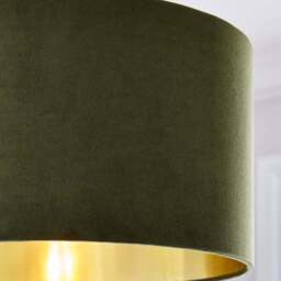 Nesa Velvet Drum Lamp Shade - thumbnail 3